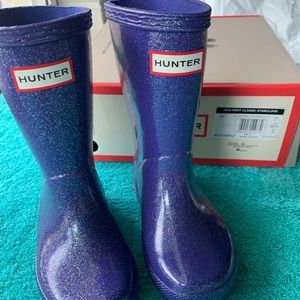 Kids purple blue sparkle hunters